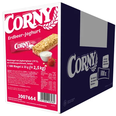 Produktbild von Corny Erdbeer-Joghurt 100x25g