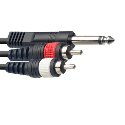 Produktbild von Stagg YC-03/1P2CH Audiokabel - 1 x Monoklinke/ 2 x Cinch M