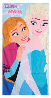 Zdjęcie produktu dla Ręcznik chłodzący 70 x 140 cm dla chłopców i dziewczynek – Disney, Elsa i Anna, miękki