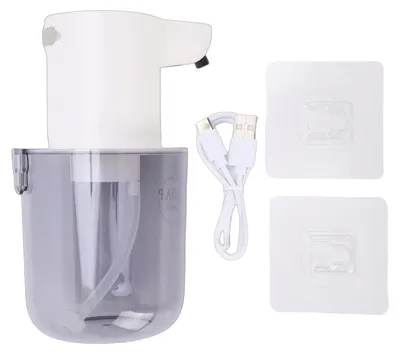 Obrázok produktu pre Automatický dávkovač peny na mydlo na montáž na stenu, objem 400 ml, bezdotykový systém, vhodný do kúpeľne a kuchyne