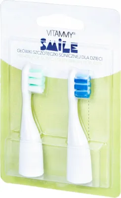 Zdjęcie produktu dla VITAMMY SMILE Zapasowe trzonki do szczoteczek dziecięcych Smile, 2 szt., Niebiesko-zielone
