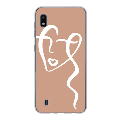 Produktbild von MuchoWow® Handyhülle Schutzhülle Hülle für Samsung Galaxy A10 Frau - Gesicht - Abstrakt Silikon Softcase Handy Hülle - Schutzhülle