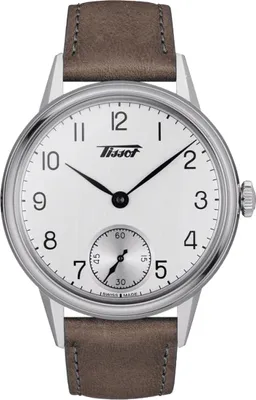 Zdjęcie produktu dla Zegarek męski Tissot Heritage Petite Seconde, mechaniczny, model T1194051603701, kolor srebrny, uniwersalny rozmiar