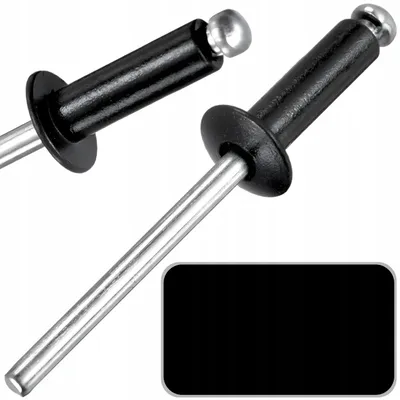 Obrázek produktu pro 100x Slepé nýty 4,8x8 mm černé RAL 9005