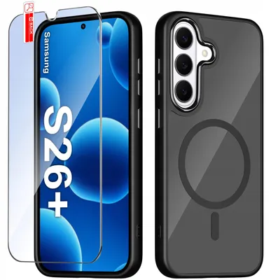 Produktbild von Hülle für Samsung S26+ Plus – Magsafe-Hülle, matt, magnetisch, Premium + Glas