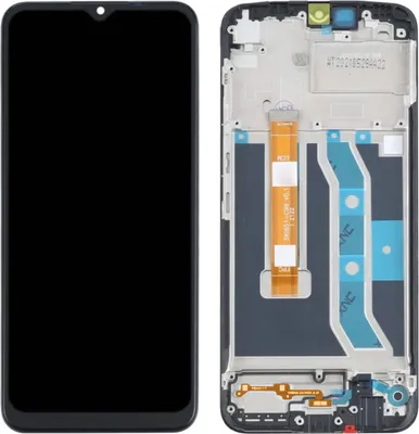 Produktbild von Komplettset für Realme C25Y LCD-Bildschirm + Touchscreen + Gehäuse – Schwarz