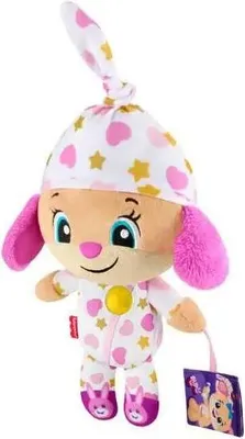 Produktbild von Mattel JMM40 - Fisher-Price - Lernspaß Gute Nacht Hundefreundin Kuscheltier mit Licht und Musik