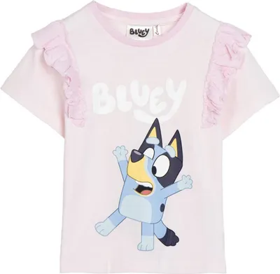 Image de Bluey T-shirt court enfant 100?% coton T-shirt été fille 5 ans