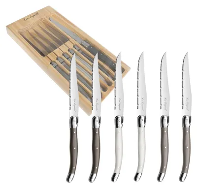 Steakmessenset 6-teilig, Klingenstahl 13/0, poliert, 23 cm