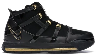 Produktbild von Nike LeBron 3 Black Gold (2018) - EU 39