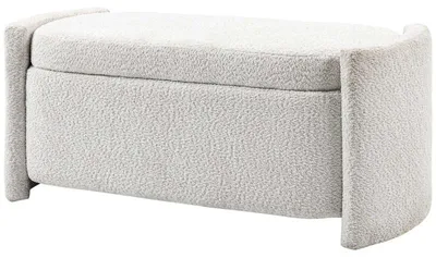 Obrázok produktu pre Úložná lavica – botník s vankúšom | Farba: krémová | Rozmery: 105x44x45,5 cm