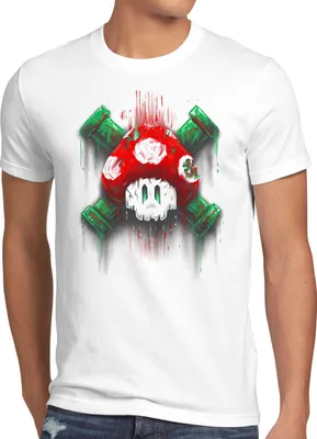 Produktbild von style3 Mario Totenkopf Herren T-Shirt videospiel konsole world