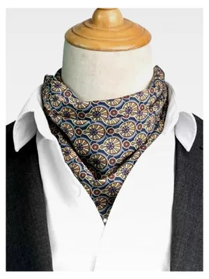 Produktbild von Herren quadratisches Halstuch mit Leder Loop Multifunktionstuch Kopftuch Nickituch Bandanas Trachtentuch Vintage Retro 60x60 cm - Druckmuster
