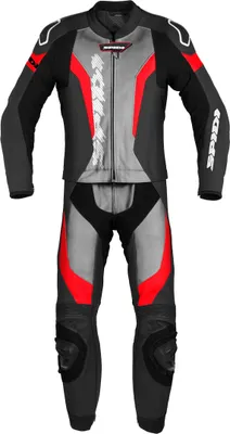 Obrázok produktu pre Spidi Laser Touring 2-dielna kožená kombinéza na motorku, čierna/sivá/červená, 48