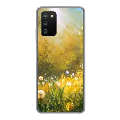 Produktbild von MuchoWow® Handyhülle Schutzhülle Hülle für Samsung Galaxy A03s Blumen - Sommer - Aquarell Silikon Softcase Handy Hülle - Schutz