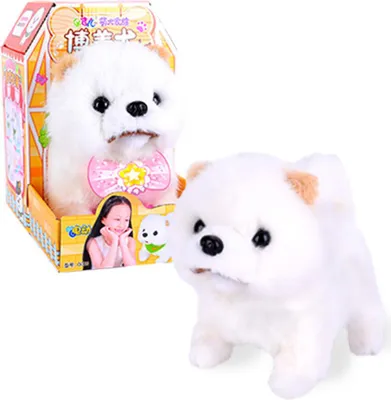 Zdjęcie produktu dla Pies Kształt Electric Plush Toy Cute Symulacja szczeniak zabawki inteligentny robot Hiromi