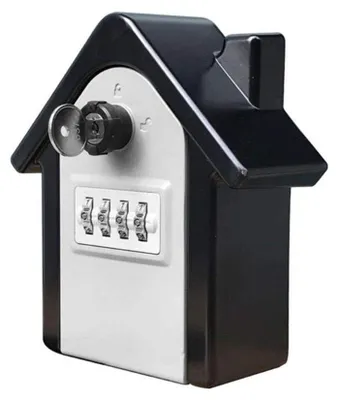 Produktbild von Schlüsselbox mit 4-stelligem Zahlenschloss – Schlüsselkasten mit Code – Schlüsselkasten für den Außenbereich – Schlüsselbox – Zinklegierung – Schlagfest und wetterbeständig