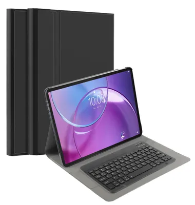 Image de Cazy Housse pour Tablette avec Clavier compatible avec Lenovo Idea Tab Pro (gen 2) - Étui Clavier Bluetooth QWERTY - Noir