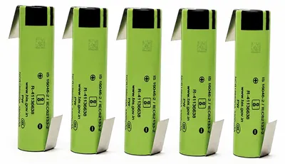 Produktbild von 5 x Akku Panasonic 18650 NCR18650GA Akku mit Z-Form Lötfahne 3,6V 3,7V 3450mAh 18650 Li-Ion / Alternative zu Samsung 35E