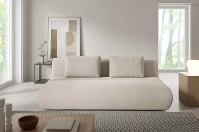 Produktbild von OSHAWA Zweisitzer-Schlafsofa - beige 1