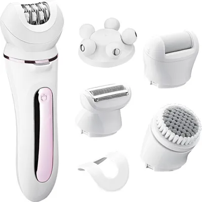 Immagine prodotto di INF Epilatore elettrico 5 in 1: rimozione multifunzionale dei peli per donne Rosa