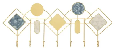Produktbild von Mauro Ferretti Wandhaken Monday Gold Blau 66,6x4,5x27,5 cm