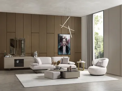 Produktbild von Textil Wohnzimmer Set Sofa 3 Sitzer Sessel Beistelltisch Couchtisch Sofagarnitur