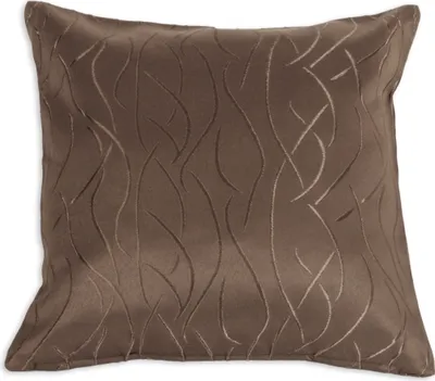 Produktbild von Kissenhülle #257 Damast Streifen 40x40cm dunkel braun