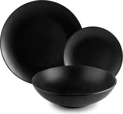 Immagine prodotto di Set di stoviglie Ibili Hokkaido, porcellana, 12 pezzi, nero