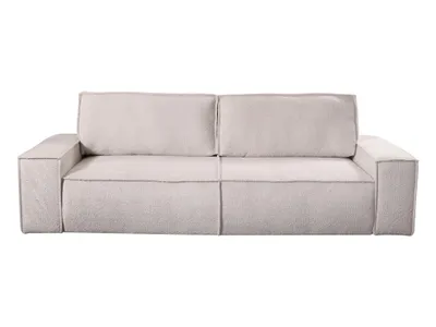 Produktbild von 3-Sitzer-Schlafsofa aus beigem Bouclette-Stoff AMELIA PASCAL MORABITO