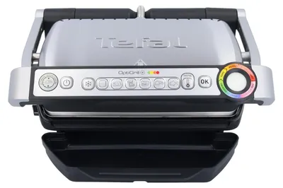 Image de Tefal Optigrill+ GC712D34 Gril de contact 2000 watts 80 - 250 C argent / noir
