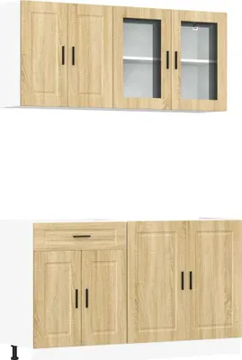 Immagine prodotto di vidaXL Set di armadietti da cucina 4 pezzi Porto Sonoma in legno di quercia
