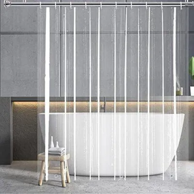 Produktbild von Famanu Duschvorhang Waschbar - Transparent 200 cm x 240 cm