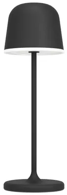 Image de EGLO Lampe de table LED rechargeable 900457 noire 2,2 W, 200 lm, 3000 K, IP54