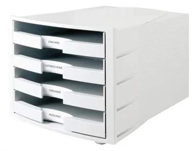 Produktbild von HAN Schubladenbox IMPULS, 4 offene Schbe, Geh„use:lichtgrau