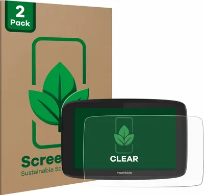 Produktbild von 2x ScreenLeaf Schutzfolie für TomTom Go Professional 620 Displayschutz Display Schutz Folie Klar Transparent