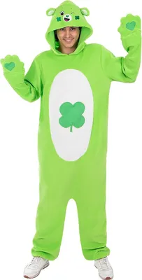 Produktbild von Funidelia  Glücksbärchi Kostüm Glücksbärchis für Herren und Damen Care Bears, Bär - Kostüm für Erwachsene & Verkleidung für Partys, Karneval & Halloween - Größe S - M - Grün