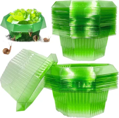 Produktbild von 20 Stück Schneckenkragen,schneckenkragen aus Plastik,Schneckenschutz,Schneckenschutzringe,Schneckenring Garten Effektiver Schneckenschutz,Schneckenabwehr Schutzring,Chlor