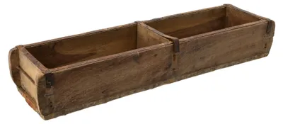Produktbild von Novaliv Holzkiste Vintage 58 x 15 x 10 cm Alte Ziegelform Holz Groß ZWEI KAMMER Allzweckkiste aus recyceltem Altholz Balken Jede Form EIN Unikat