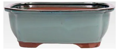 Produktbild von Bonsai - Schale eckig 26,5 x 21 x 9,5 cm grün