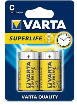Immagine prodotto di PILE 'SUPERLIFE' 1/2 TORCIA Blister 2 Pezzi