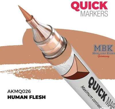 Produktbild von AK Interactive AKMQ026 - Quick Markers - Human Flesh - Neu
