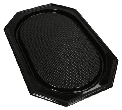 Produktbild von 10 Servierplatten, PET 54 cm x 35 cm schwarz