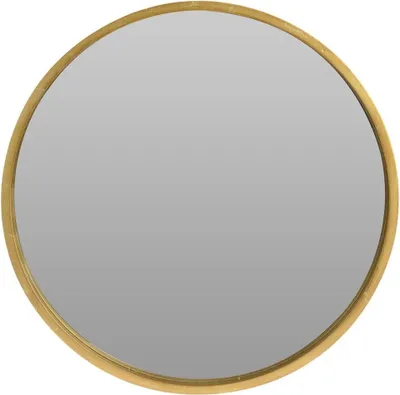 Produktbild von Edler Wandspiegel mit goldenem Holzrahmen für die Raumgestaltung