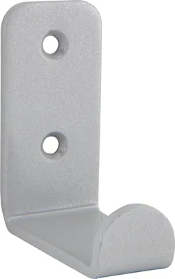 Produktbild von Pohl Kleiderhaken Amenti Breite 25mm, Höhe 54mm - einfacher Wandhaken zum Schrauben, Stahl silberfarbig