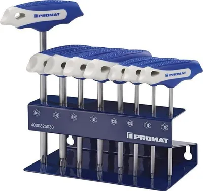Produktbild von Schraubendrehersatz m.Quergriffen TX10-TX45 8-tlg.PROMAT