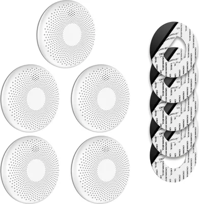 Produktbild von SAVS CS11 Kombinierter Rauch und CO Melder 5er-Pack – 10 Jahre Batterie – Extra dünnes Design – Kein LED-Licht – Montage ohne Bohren