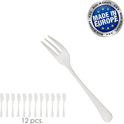 Produktbild von Murano-Dessertgabel 145 mm. Karton mit 12 Stück