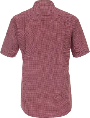 Produktbild von REDMOND Casual Herren Freizeithemd Kurzarm Kentkragen Comfort Fit Baumwolle Rot Print M