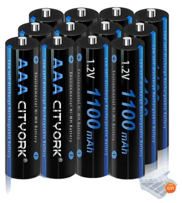 Image de Pile AAA rechargeable, capacité de 1 100 mAh, e CE, pile 12AAA
